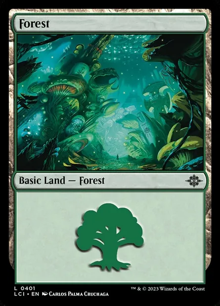 Forest, Magic card LCI 401 — The Lost Caverns of Ixalan set