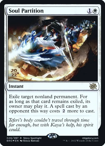Séparation de l'âme, carte Magic PBRO 26s — extension The Brothers' War Promos