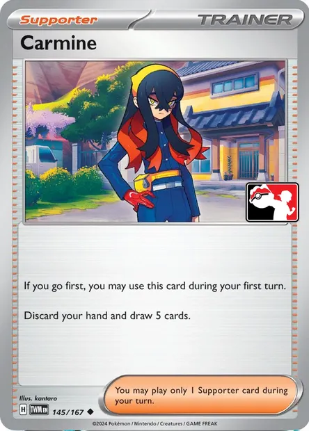 Carmine, Pokémon card PPS 145-5 — Play! Pokémon Prize Pack Series set