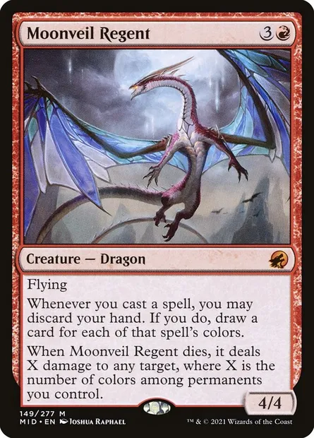 Moonveil Regent, Magic card MID 149 — Innistrad: Midnight Hunt set
