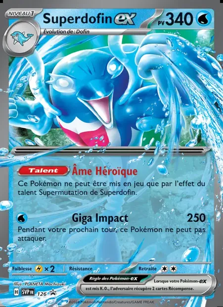 Superdofin-ex, carte Pokémon PR-SV 126 — extension SVP Black Star Promos