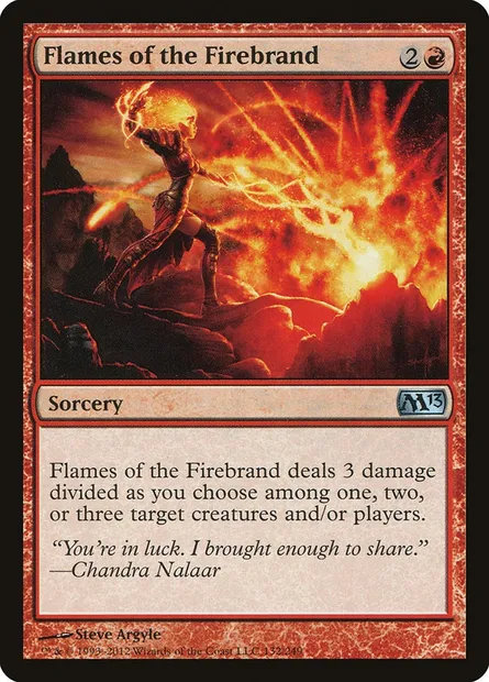 Flames of the Firebrand, Magic card M13 132 — Magic 2013 set