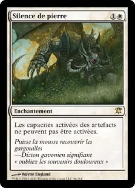 Silence de pierre, carte Magic ISD 36 — extension Innistrad