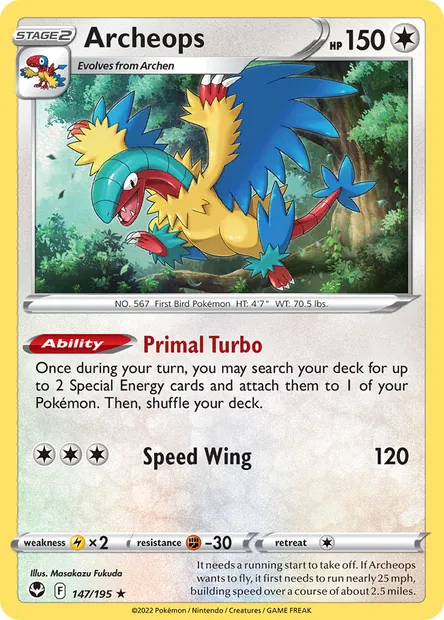 Archeops, Pokémon card SIT 147 — Silver Tempest set