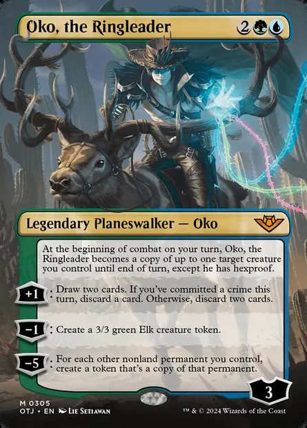 Oko, the Ringleader, Magic card OTJ 305 — Outlaws of Thunder Junction set
