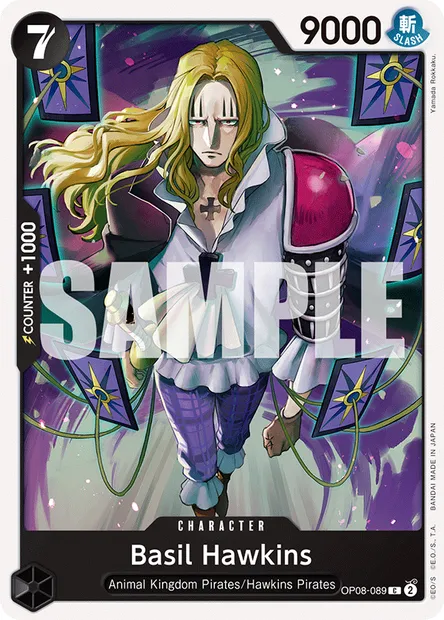 Basil Hawkins, carte One Piece OP08-089 — extension TWO LEGENDS