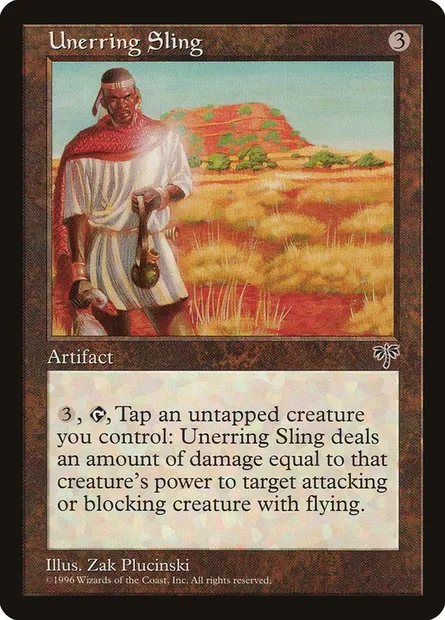 Unerring Sling, Magic card MIR 322 — Mirage set