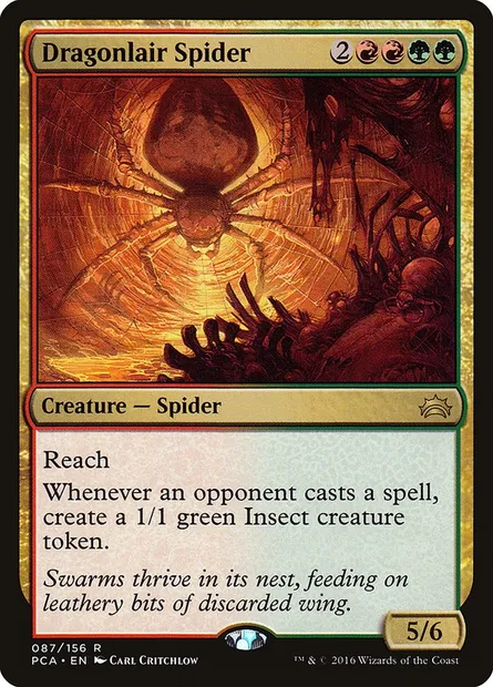 Dragonlair Spider, Magic card PCA 87 — Planechase Anthology set