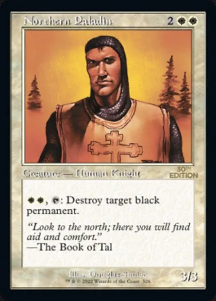 Northern Paladin, Magic card 30A 326 — 30th Anniversary Edition set