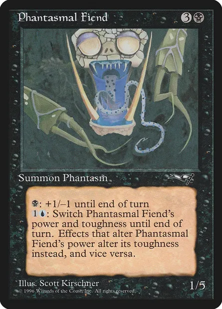 Phantasmal Fiend, Magic card ALL 57a — Alliances set