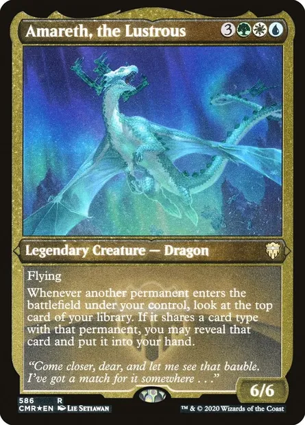 Amareth, the Lustrous, Magic card CMR 586 — Commander Legends set