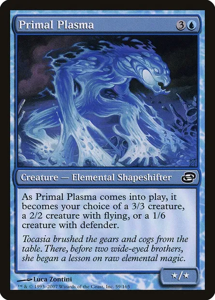 Primal Plasma, Magic card PLC 59 — Planar Chaos set
