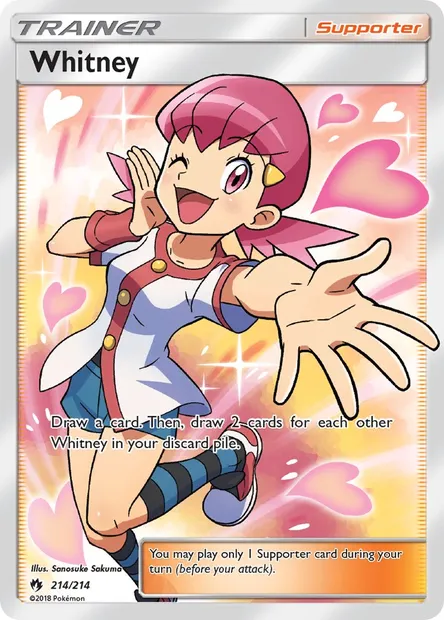 Whitney, Pokémon card LOT 214 — Lost Thunder set