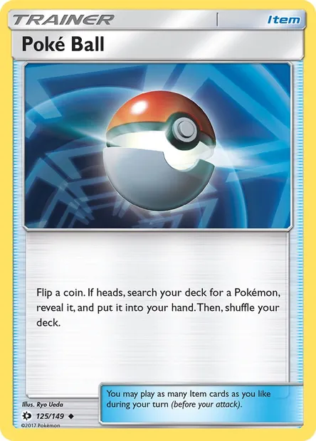 Poké Ball, Pokémon card SUM 125 — Sun & Moon set