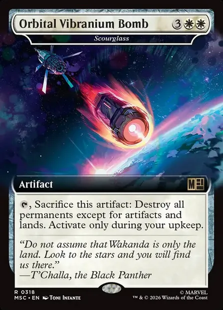 Scourglass, Magic card MSC 318 — Marvel Super Heroes Commander set