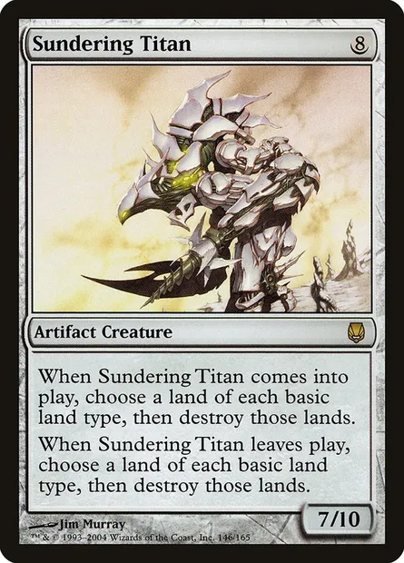 Sundering Titan, Magic card DST 146 — Darksteel set