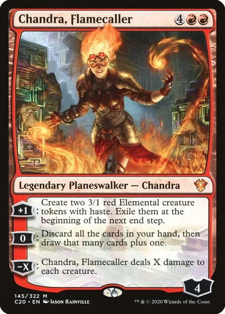 Chandra, Flamecaller, Magic card C20 145 — Commander 2020 set