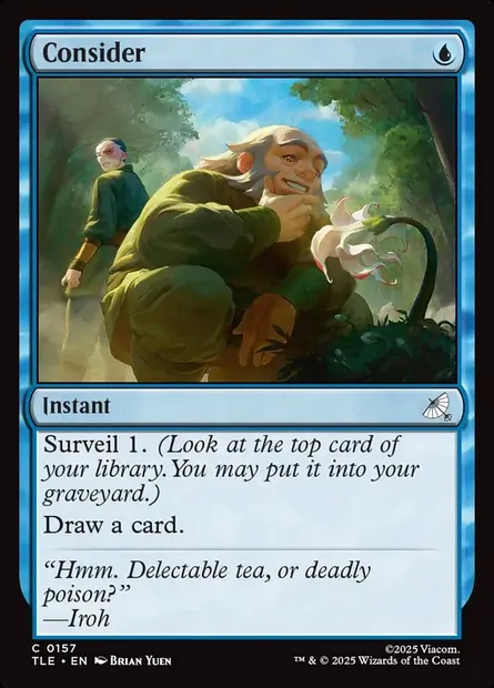Consider, Magic card TLE 157 — Avatar: The Last Airbender Eternal set