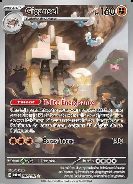 Gigansel, carte Pokémon PAR 202 — extension Faille Paradoxe