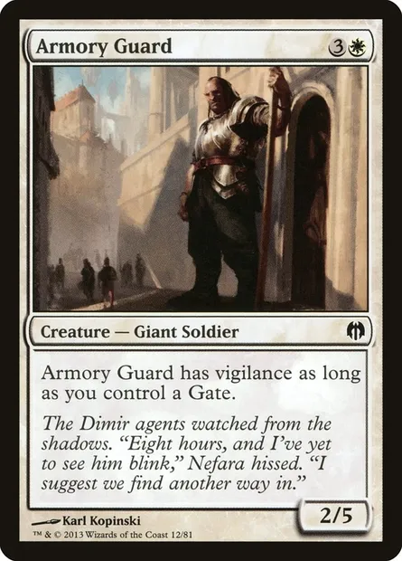 Armory Guard, Magic card DDL 12 — Duel Decks: Heroes vs. Monsters set