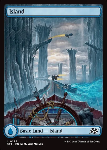 Island, Magic card DFT 273 — Aetherdrift set