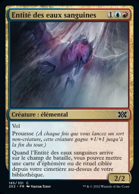 Entité des eaux sanguines, carte Magic 2X2 185 — extension Double Masters 2022