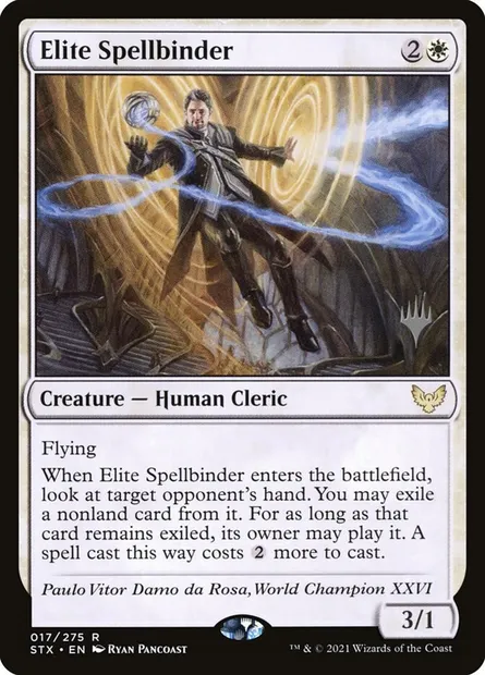 Elite Spellbinder, Magic card PSTX 17p — Strixhaven: School of Mages Promos set