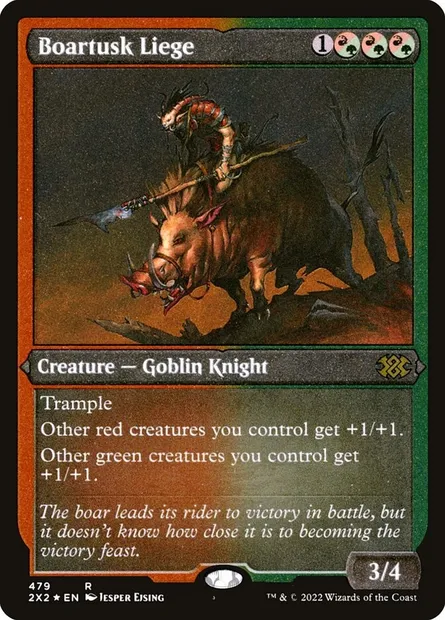 Boartusk Liege, Magic card 2X2 479 — Double Masters 2022 set