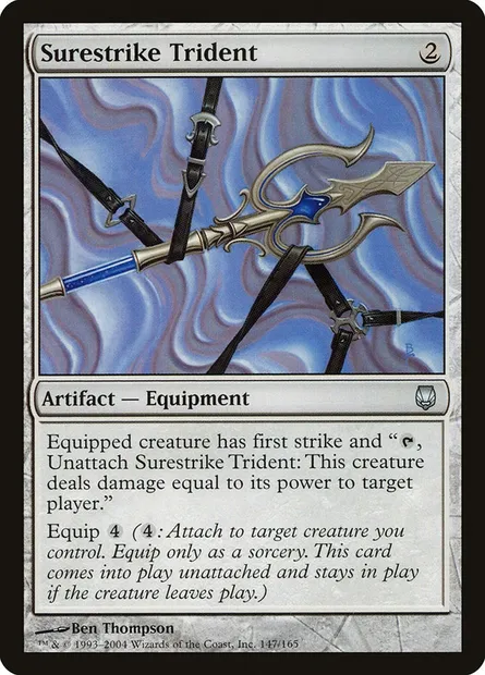 Surestrike Trident, Magic card DST 147 — Darksteel set
