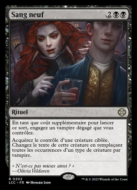 Sang neuf, carte Magic LCC 202 — extension The Lost Caverns of Ixalan Commander