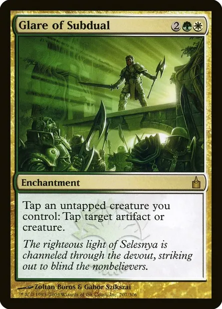 Glare of Subdual, Magic card RAV 207 — Ravnica: City of Guilds set