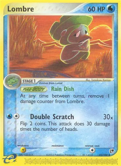Lombre, Pokémon card SS 45 — Sandstorm set