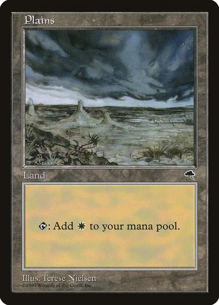 Plains, Magic card TMP 334 — Tempest set