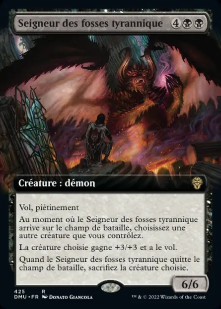 Seigneur des fosses tyrannique, carte Magic DMU 425 — extension Dominaria Uni
