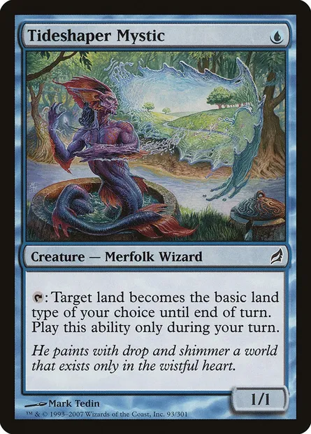 Tideshaper Mystic, Magic card LRW 93 — Lorwyn set
