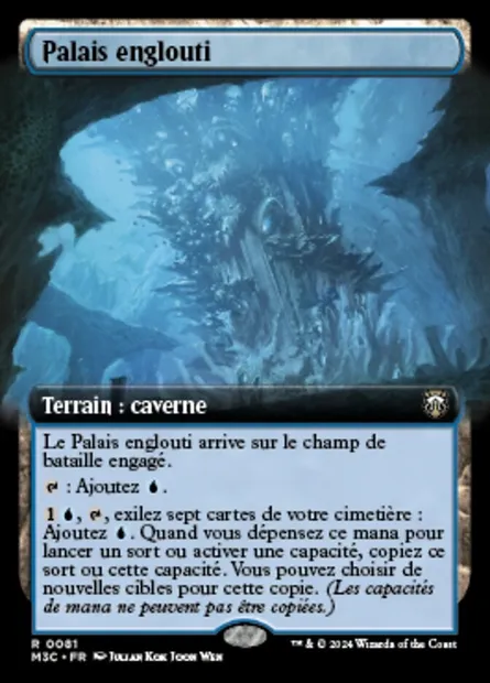 Palais englouti, carte Magic M3C 81 — extension Modern Horizons 3 Commander