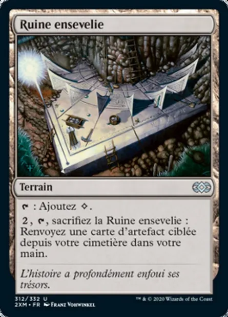 Ruine ensevelie, carte Magic 2XM 312 — extension Double Masters