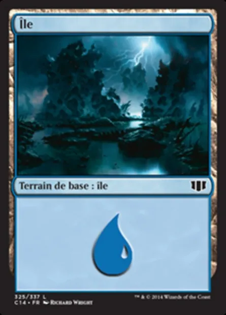 Île, carte Magic C14 325 — extension Commander 2014