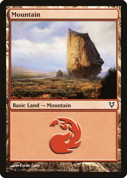 Mountain, Magic card AVR 241 — Avacyn Restored set