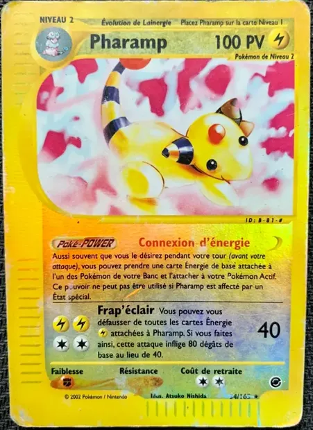 Pharamp, carte Pokémon EX 34 — extension Expedition