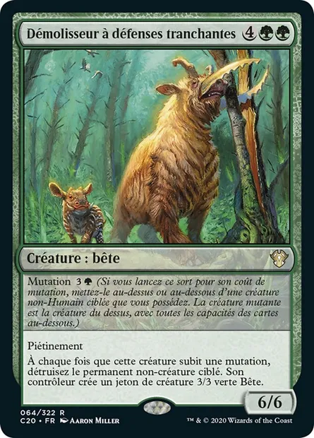 Démolisseur à défenses tranchantes, carte Magic C20 64 — extension Commander 2020