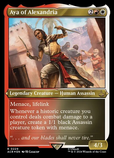Aya of Alexandria, Magic card ACR 229 — Assassin's Creed set