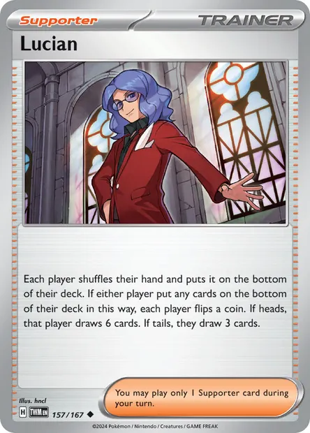 Lucian, Pokémon card TWM 157 — Twilight Masquerade set