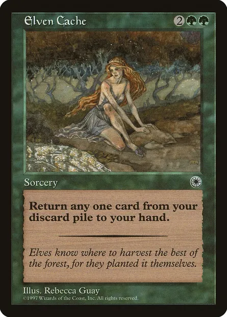 Cache elfique, carte Magic POR 164 — extension Portal