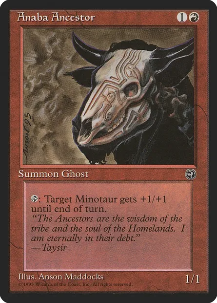 Anaba Ancestor, Magic card HML 65 — Homelands set