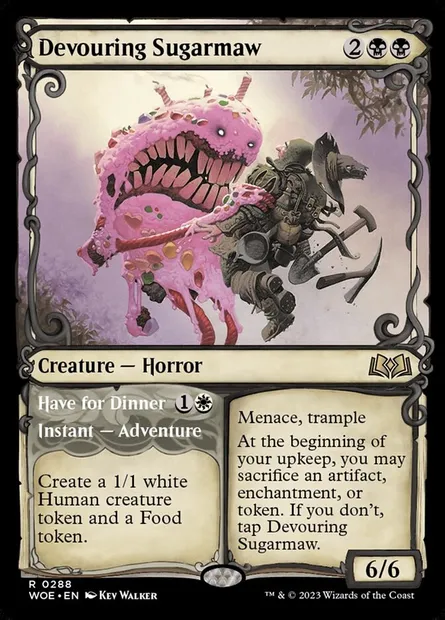 Devouring Sugarmaw // Have for Dinner, Magic card WOE 288 — Wilds of Eldraine set
