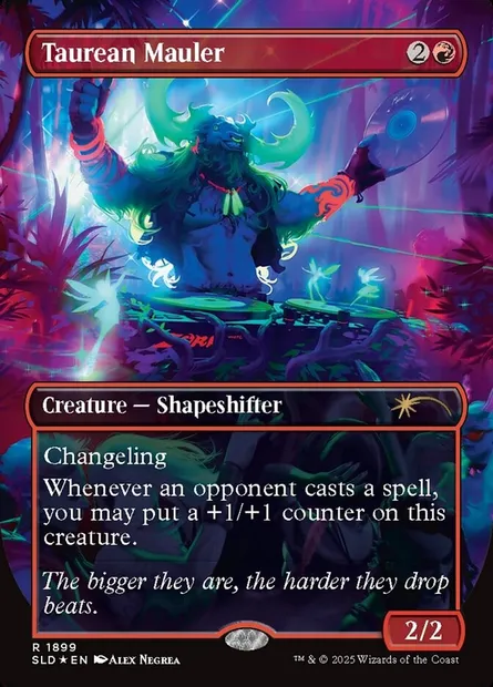 Taurean Mauler, Magic card SLD 1899 — Secret Lair Drop set