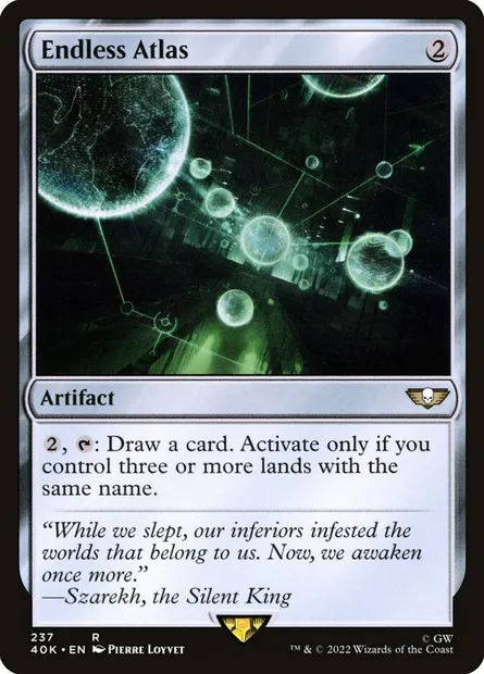 Atlas infini, carte Magic 40K 237 — extension Warhammer 40,000 Commander