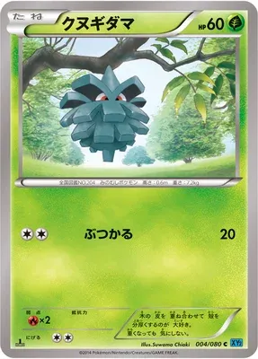 Pineco, Pokémon card XY2 004 — Wild Blaze set