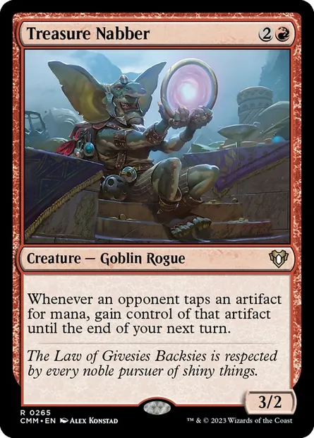 Treasure Nabber, Magic card CMM 265 — Commander Masters set